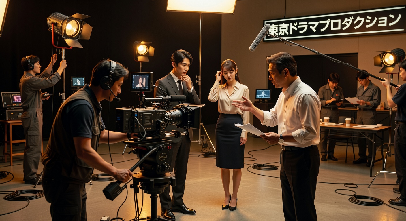 ドラマ撮影現場